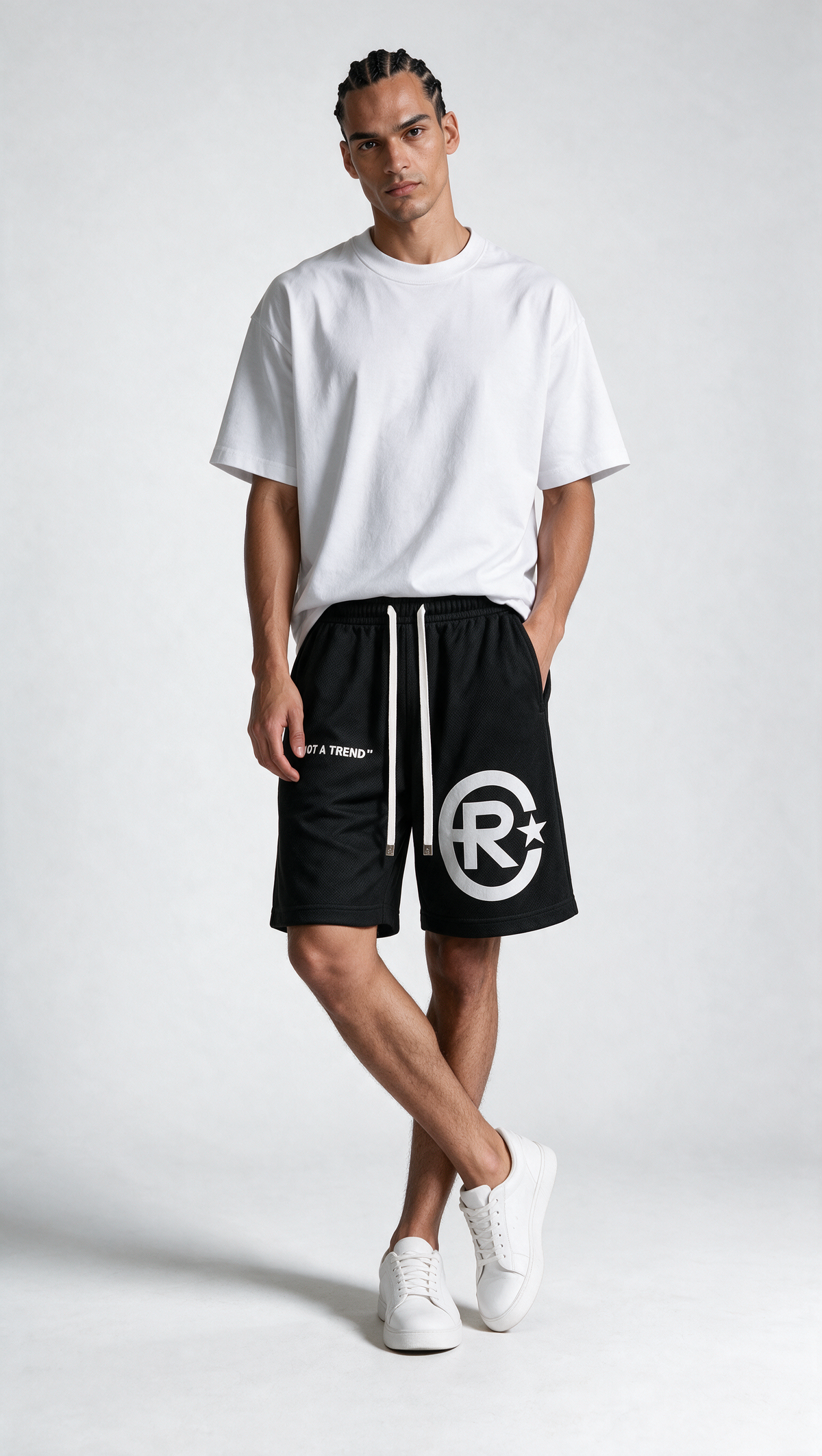 Logo Graphic Mesh Shorts Relaxed Fit - RCHIVE