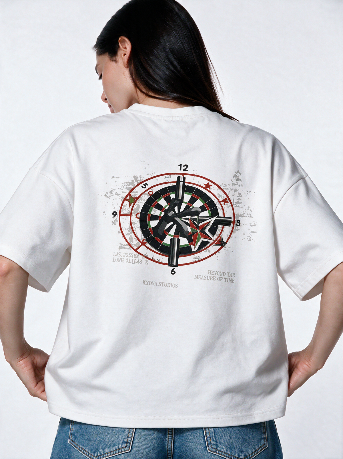 Compass Graphic T-Shirt Knit Relaxed Fit - Kyova