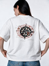 Compass Graphic T-Shirt Knit Relaxed Fit - Kyova