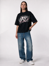 Distressed Graphic T-Shirt Relaxed Fit - Kyova