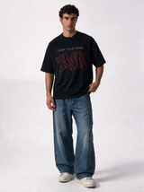 Graffiti Graphic T-Shirt Fabric Relaxed Fit - Genz Saudi