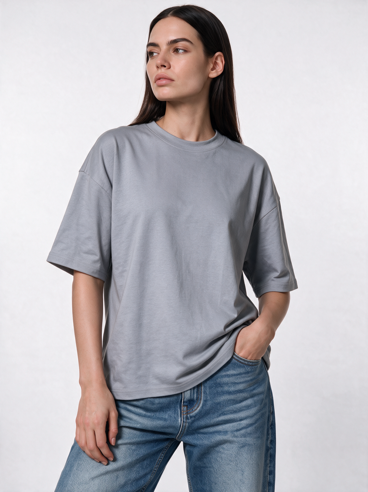 Minimal Logo T-Shirt Jersey Relaxed Fit - FND
