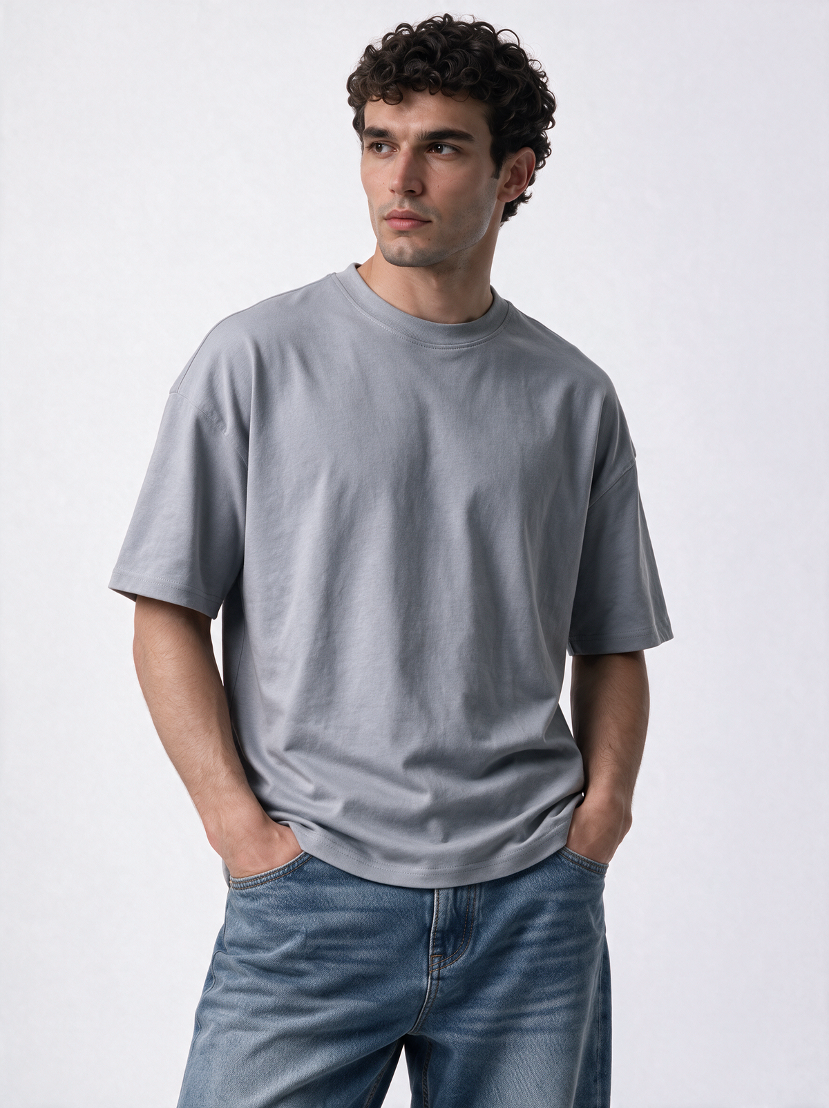Minimal Logo T-Shirt Jersey Relaxed Fit - FND