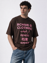 Multilingual Graphic T-Shirt Unisex Relaxed Fit - RCHIVE