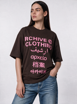 Multilingual Graphic T-Shirt Unisex Relaxed Fit - RCHIVE