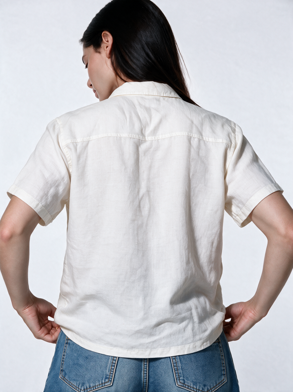Buttoned Shirt Linen Relaxed Fit - SEVEN