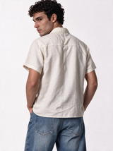 Buttoned Shirt Linen Relaxed Fit - SEVEN