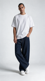 Classic Five-Pocket Jeans Denim Wide Leg - JEANETICS