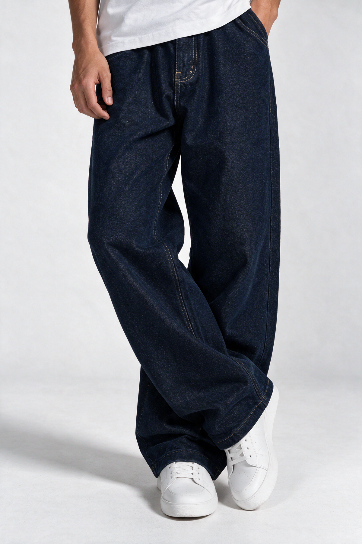 Classic Five-Pocket Jeans Denim Wide Leg - JEANETICS