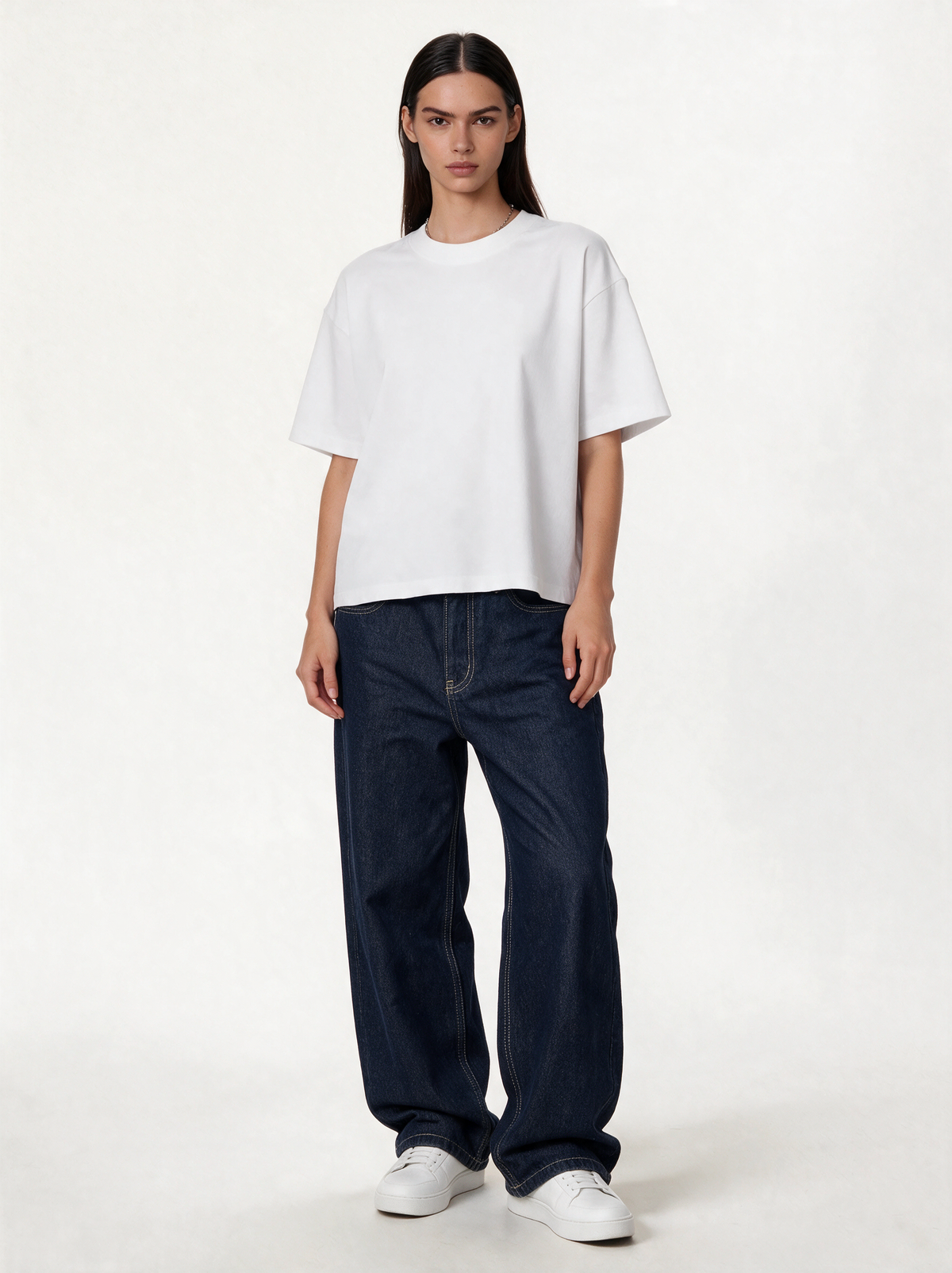 Classic Five-Pocket Jeans Denim Wide Leg - JEANETICS
