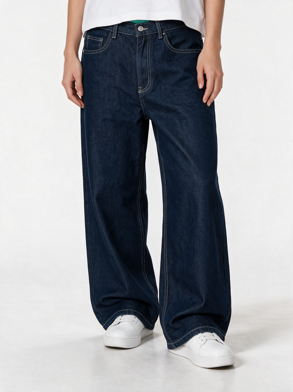 Classic Five-Pocket Jeans Denim Wide Leg - JEANETICS
