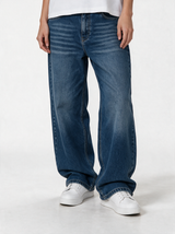 Classic Five-Pocket Jeans Denim Wide Leg - JEANETICS
