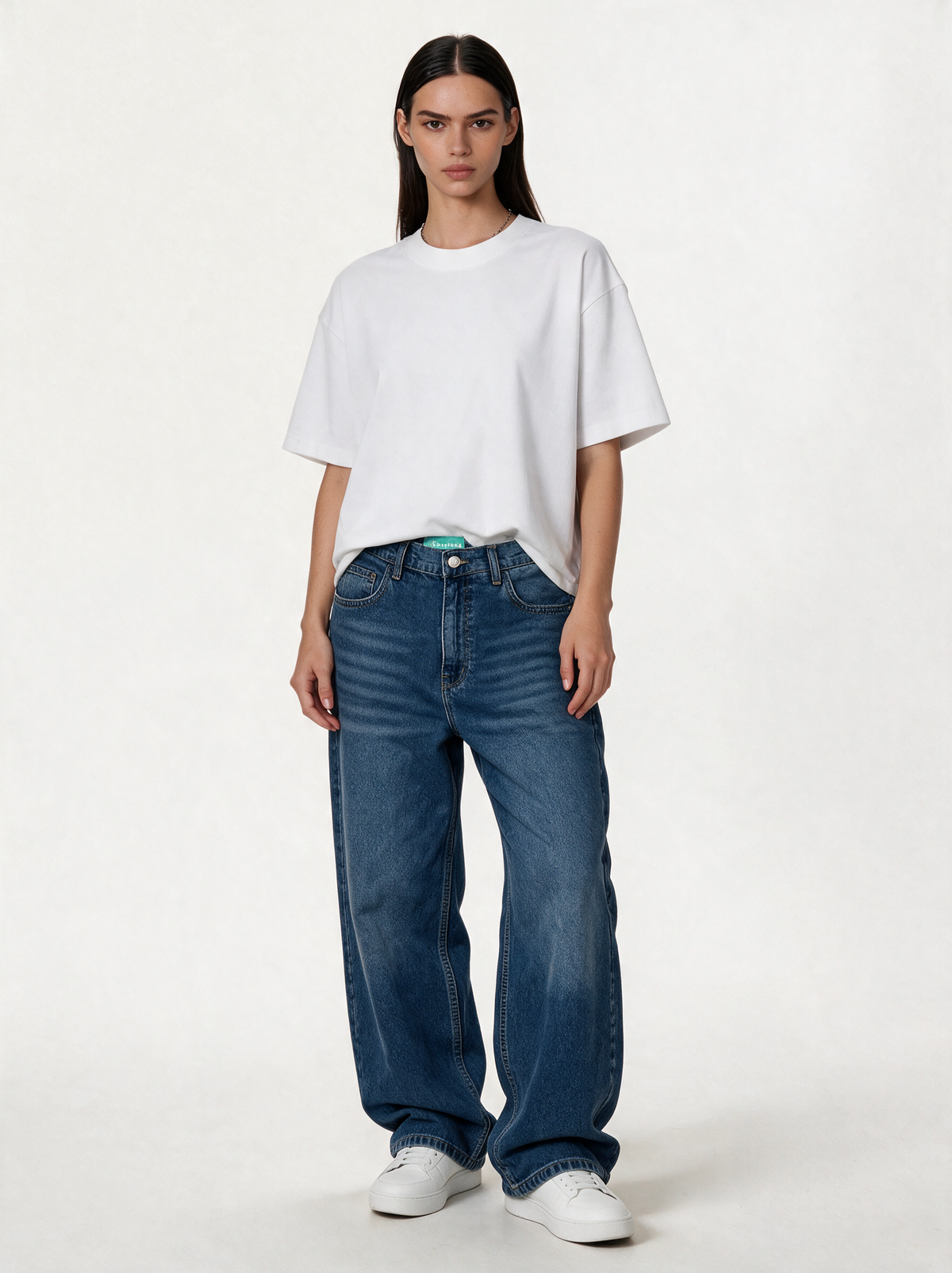 Classic Five-Pocket Jeans Denim Wide Leg - JEANETICS