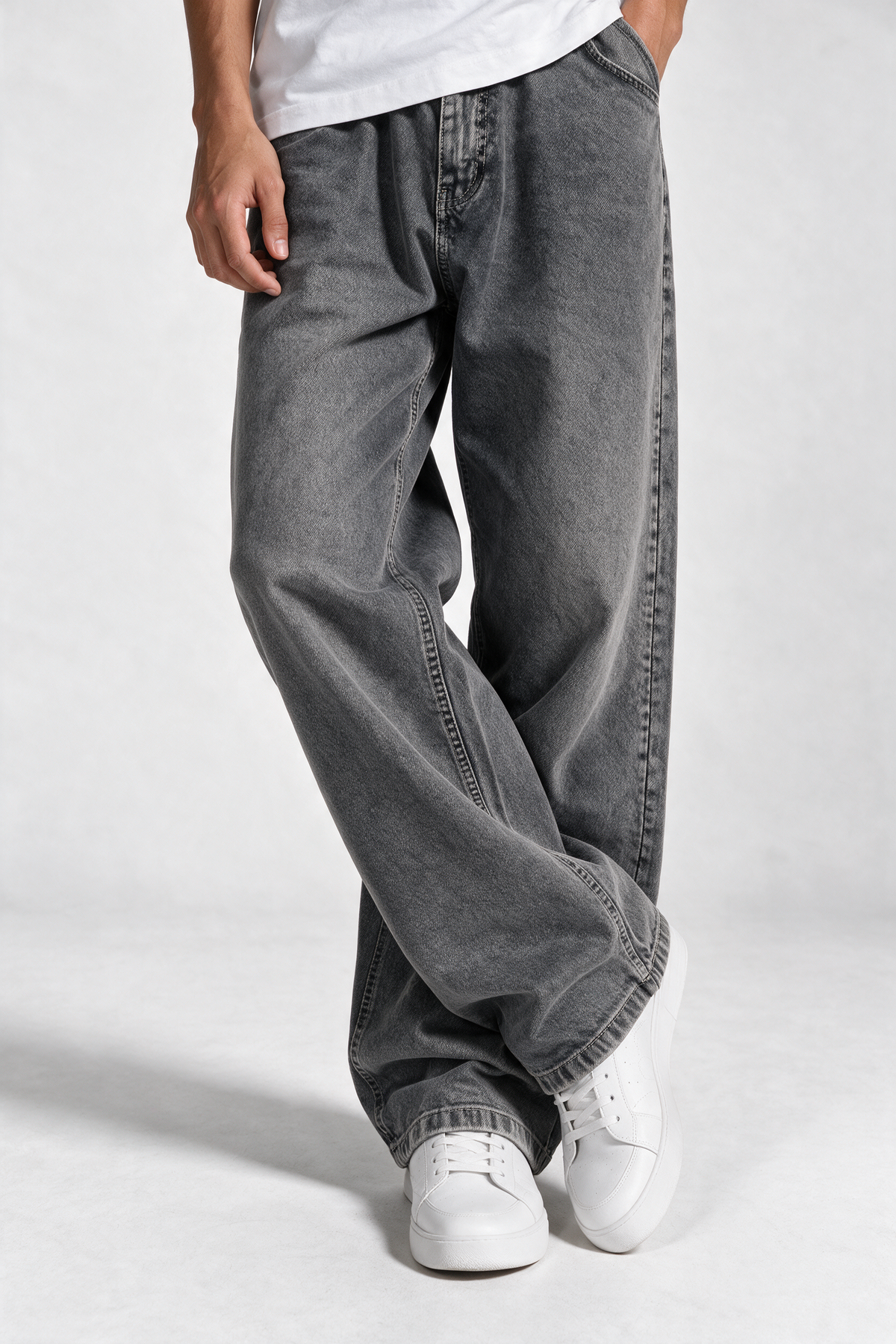 Classic Five-Pocket Jeans Denim Wide Leg - JEANETICS