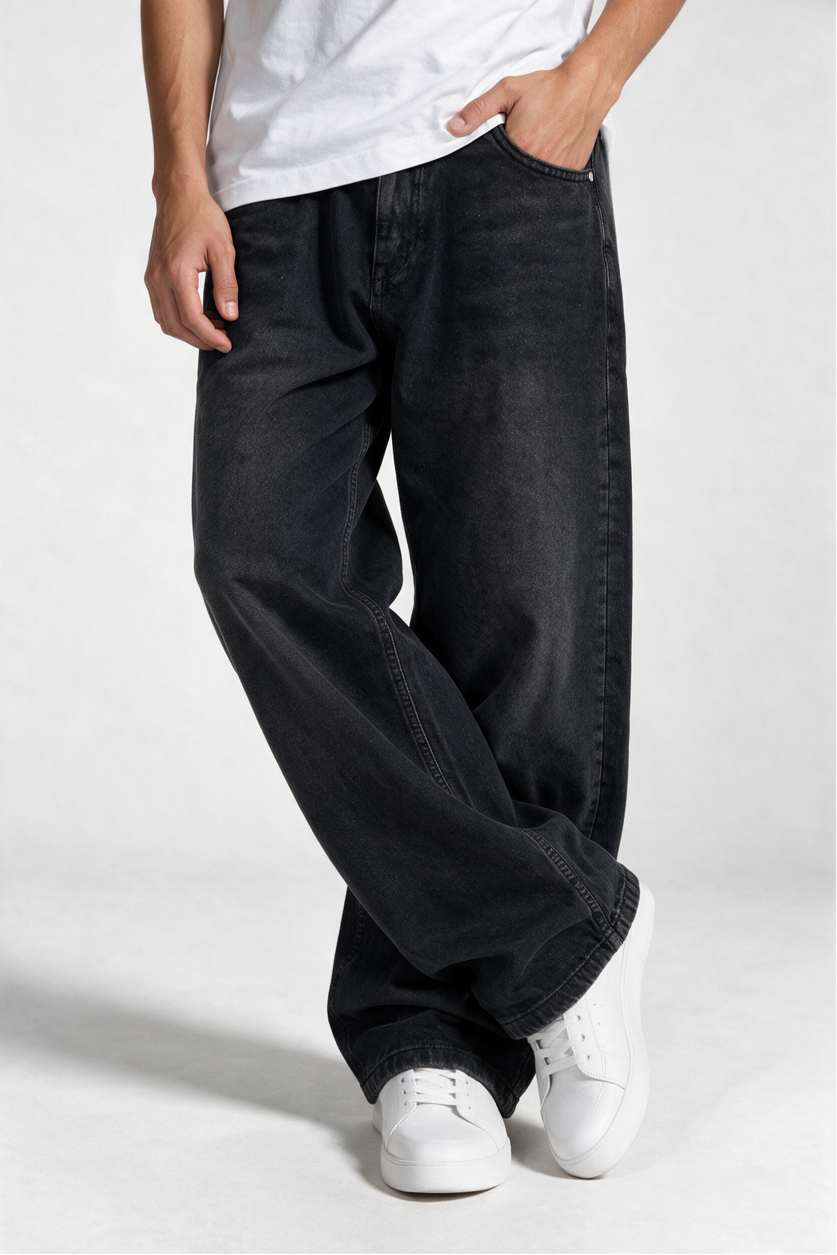 Classic Five-Pocket Jeans Denim Wide Leg - JEANETICS