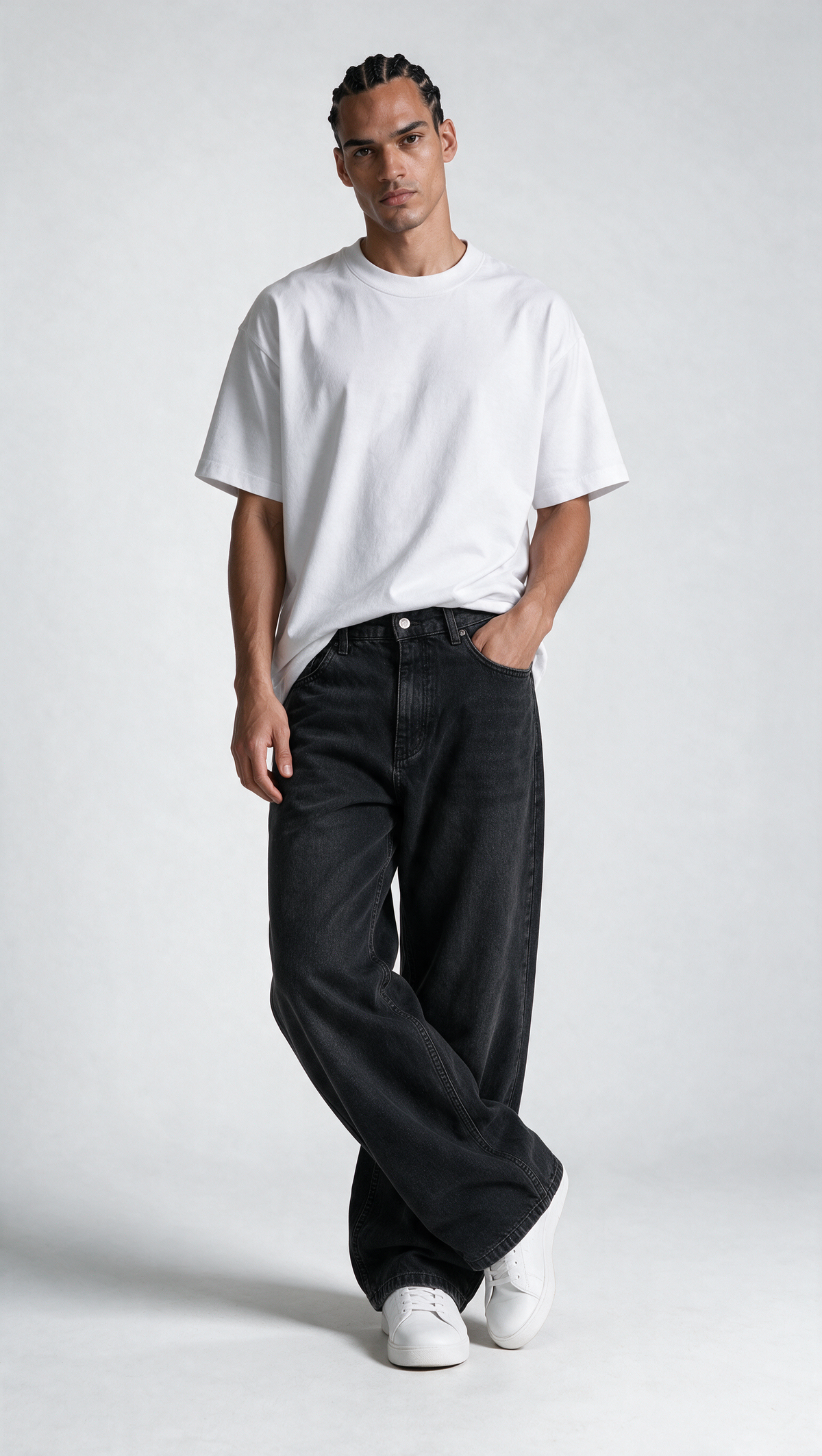 Classic Five-Pocket Jeans Denim Wide Leg - JEANETICS