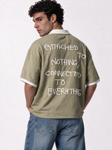 Back Print Shirt Knit Relaxed Fit - Genz Saudi