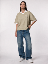 Back Print Shirt Knit Relaxed Fit - Genz Saudi