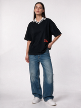 Back Graphic T-Shirt Knit Relaxed Fit - Genz Saudi