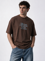 Graphic T-Shirt Knit Relaxed Fit - Genz Saudi