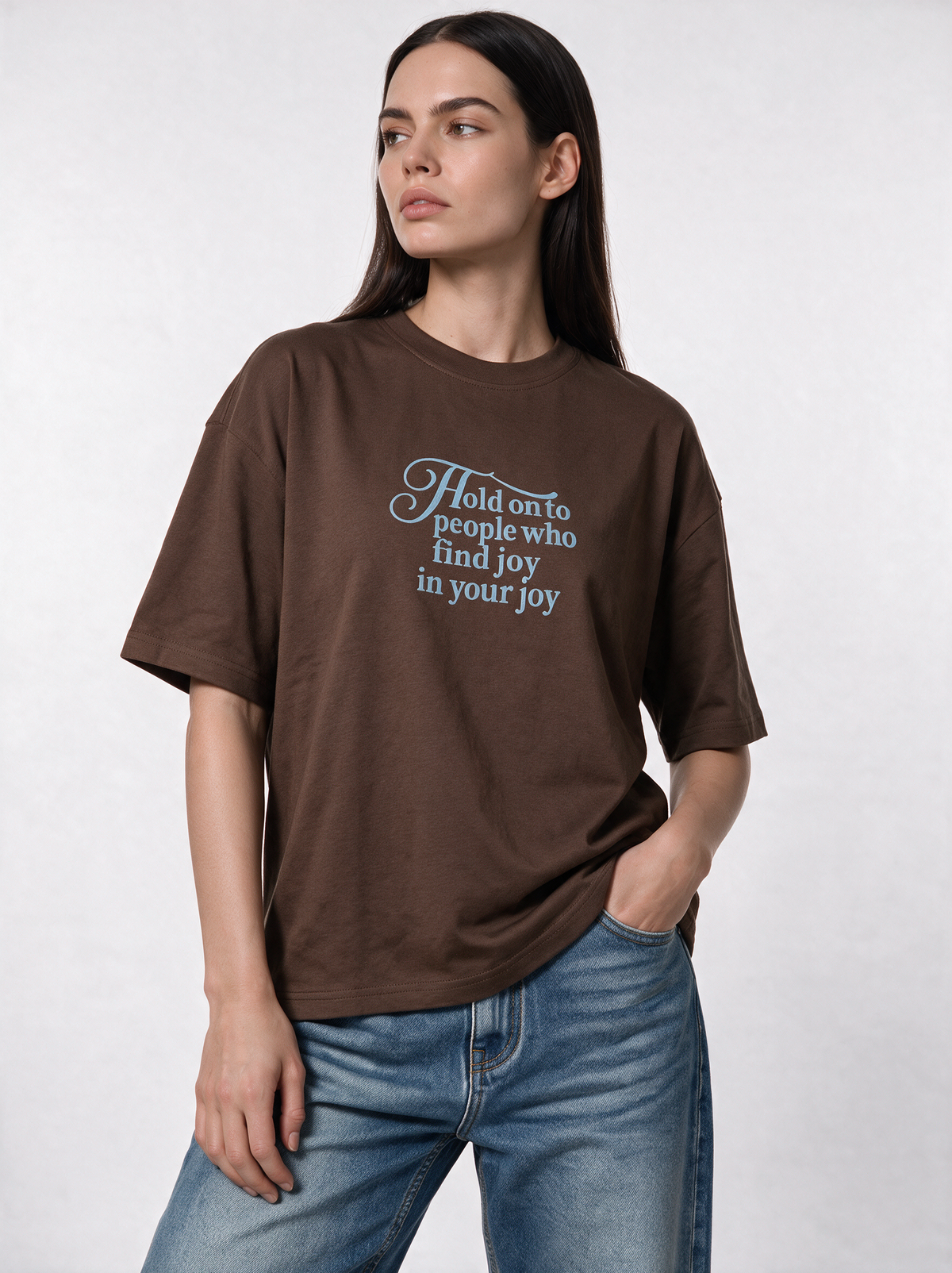 Graphic T-Shirt Knit Relaxed Fit - Genz Saudi