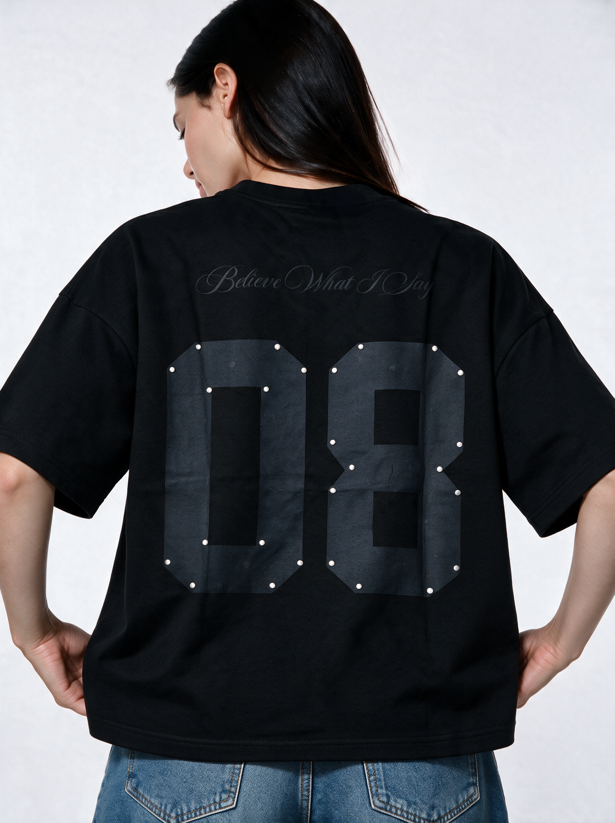 Back Graphic T-Shirt Oversized Fit - Genz Saudi