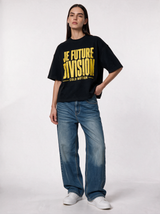 Distressed Graphic T-Shirt Knit Relaxed Fit - Genz Saudi