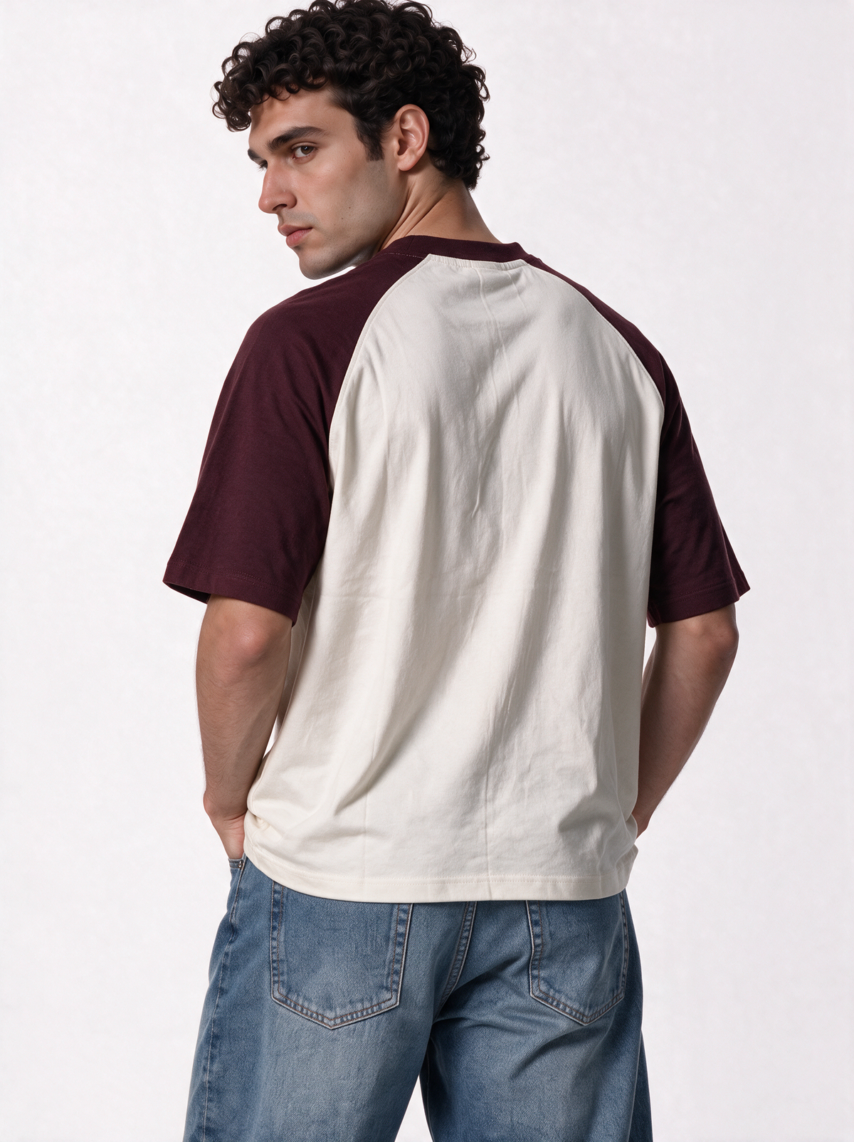 Graphic Front Print T-Shirt Knit Relaxed Fit - Genz Saudi