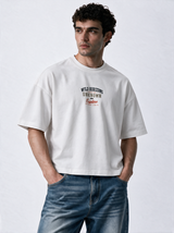 Back Graphic T-Shirt Oversized Fit - Genz Saudi
