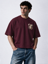 Graphic T-Shirt Knit Oversized Fit - Genz Saudi