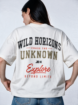 Back Graphic T-Shirt Oversized Fit - Genz Saudi