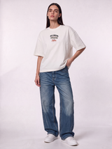 Back Graphic T-Shirt Oversized Fit - Genz Saudi
