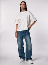 Back Graphic T-Shirt Knit Oversized Fit - Genz Saudi