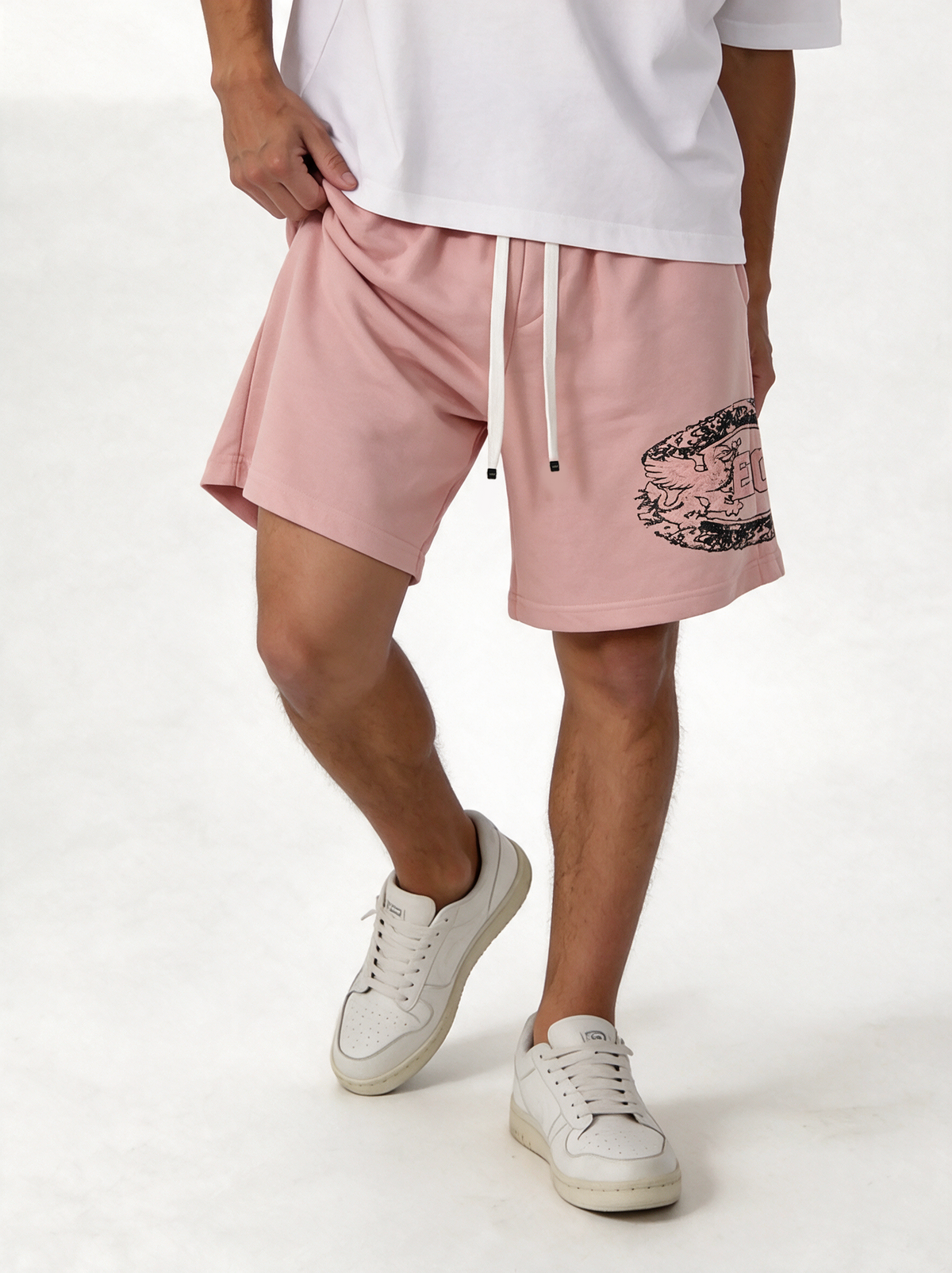 Graphic Drawstring Shorts Relaxed Fit - Vega