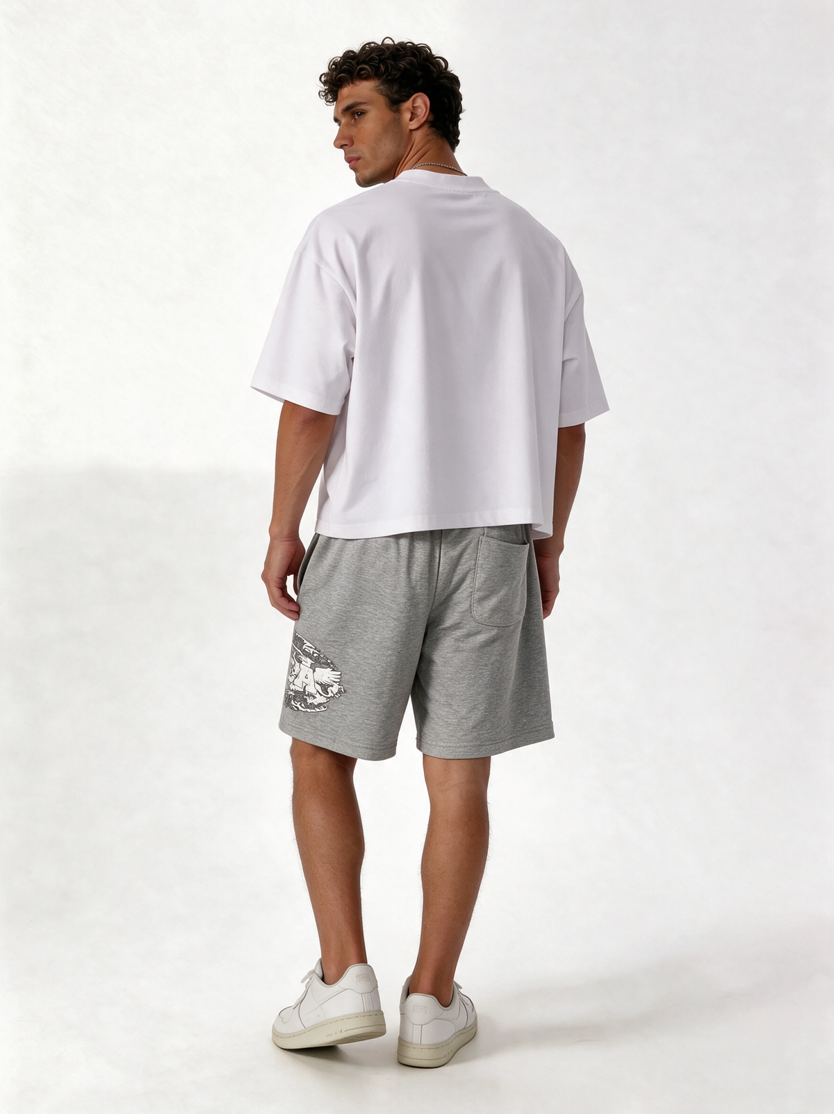 Graphic Drawstring Shorts Relaxed Fit - Vega