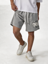Graphic Drawstring Shorts Relaxed Fit - Vega