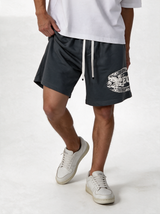 Graphic Drawstring Shorts Relaxed Fit - Vega
