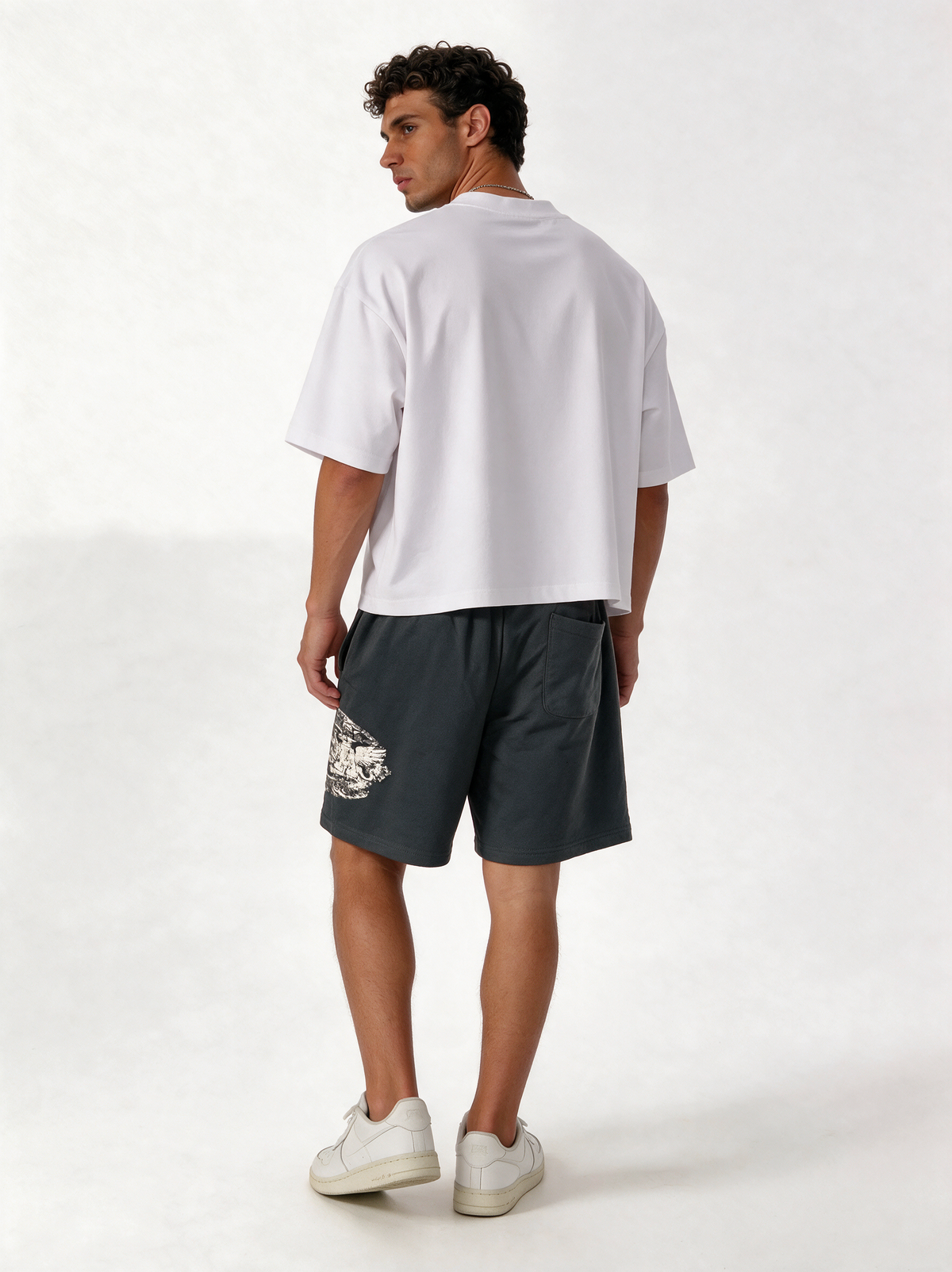 Graphic Drawstring Shorts Relaxed Fit - Vega
