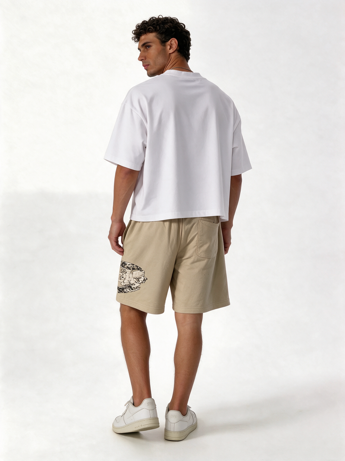 Graphic Drawstring Shorts Relaxed Fit - Vega