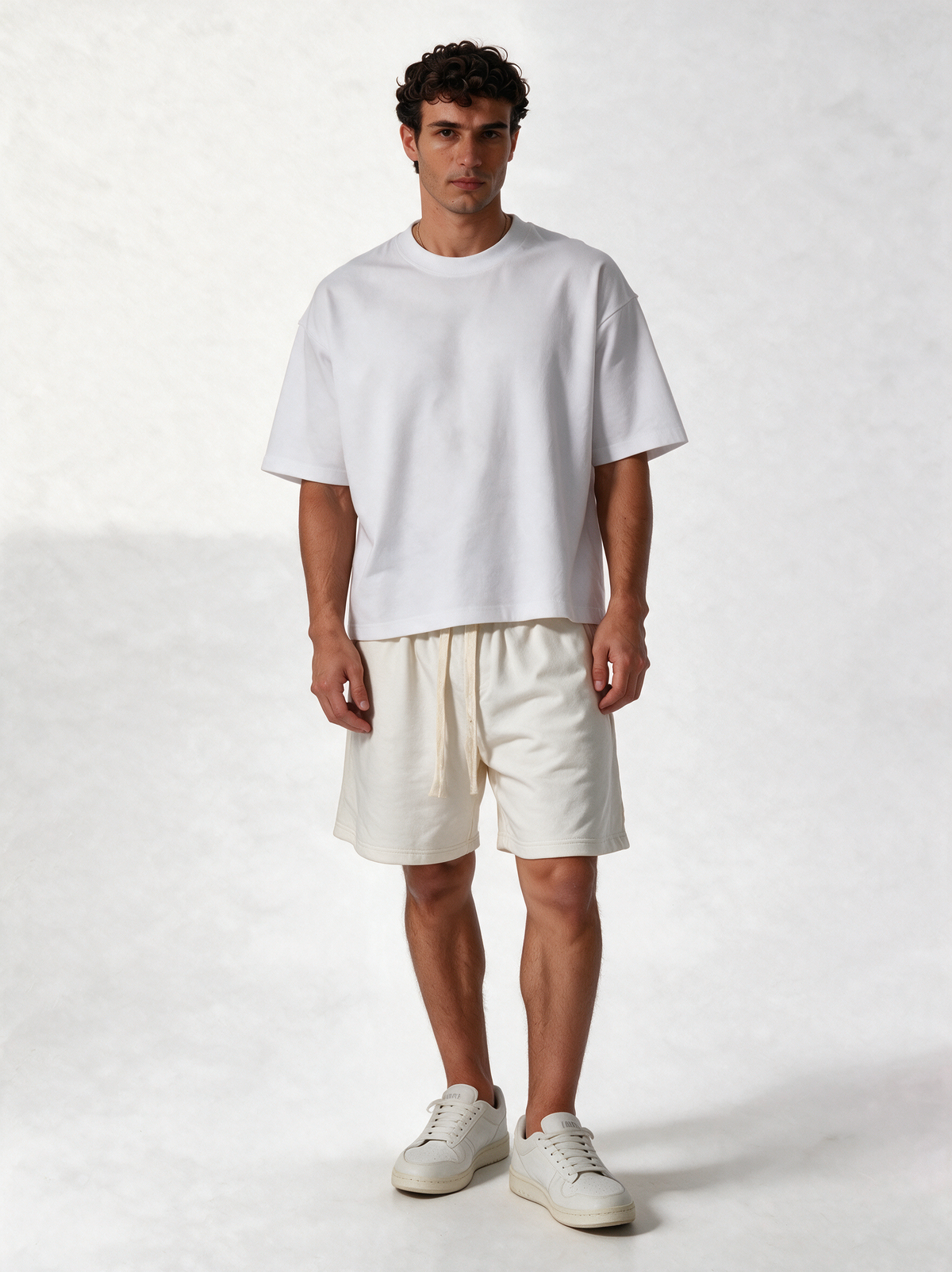 Drawstring Shorts Fleece Relaxed Fit - Zamari