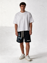 Graphic Print Shorts Fleece Relaxed Fit - Kracked