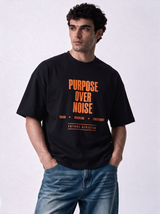 Purpose Graphic T-Shirt Knit Relaxed Fit - Genz Saudi