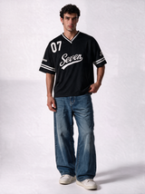 Panelled Graphic T-Shirt Knit Relaxed Fit -MoonWalk