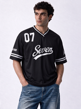 Panelled Graphic T-Shirt Knit Relaxed Fit -MoonWalk