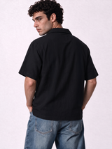 Minimal Buttoned Shirt Linen Blend Regular Fit - Jeddah