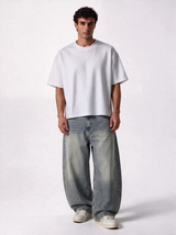 Washed Jeans Denim Baggy Fit - Genz Saudi
