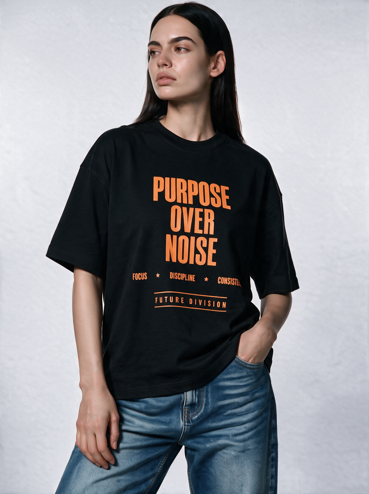 Purpose Graphic T-Shirt Knit Relaxed Fit - Genz Saudi