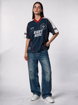 Panelled Graphic T-Shirt Knit Relaxed Fit - seven