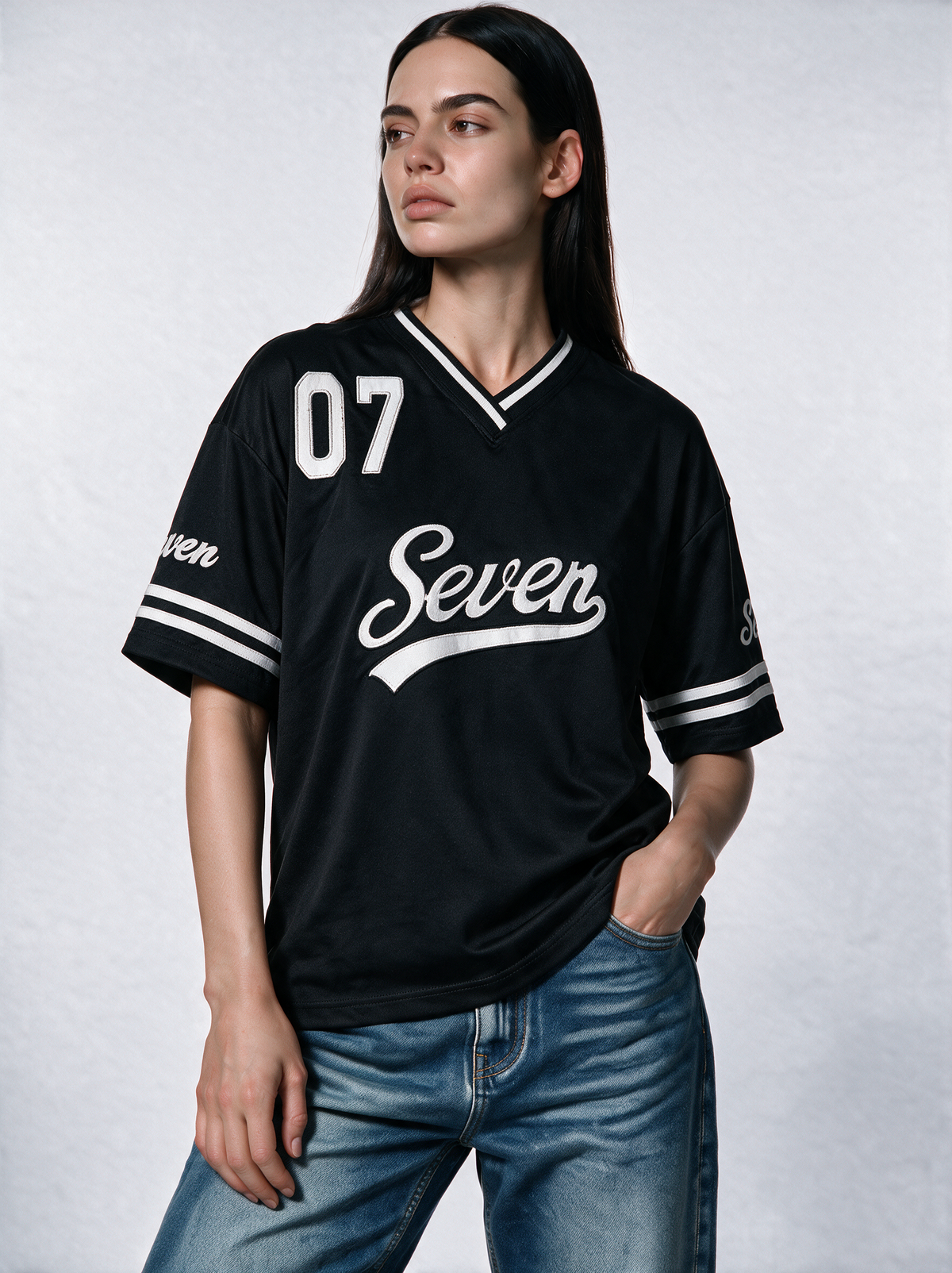 Panelled Graphic T-Shirt Knit Relaxed Fit -MoonWalk