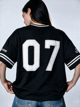 Panelled Graphic T-Shirt Knit Relaxed Fit -MoonWalk